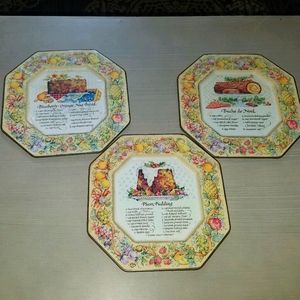 1982 AVON in England (3) Decorative Recipe Trays